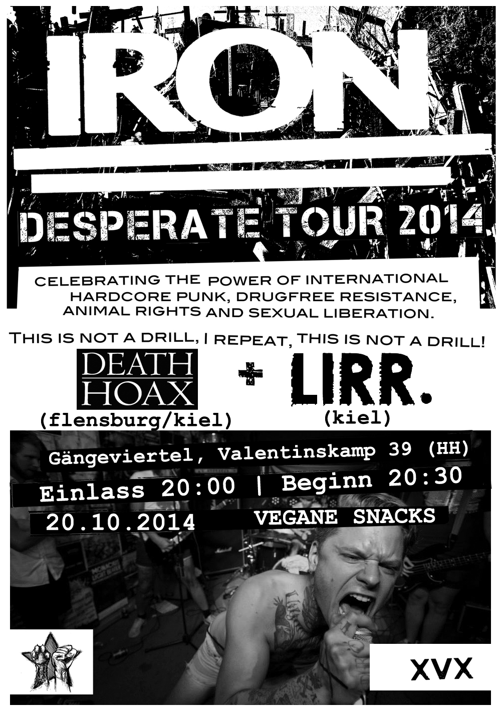 Konzert mit IRON am 20.10 + DEATH HOAX + LIRR.